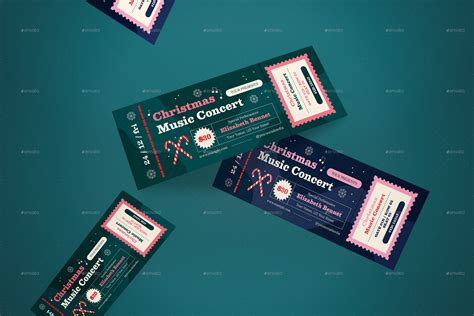 Ticket Christmas Music Concert By Graphicook Graphicriver