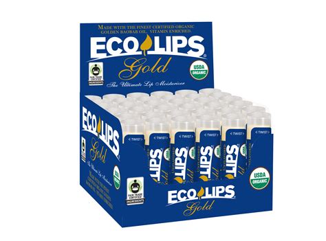 Ambermed Eco Lips Organic Gold CDU | Ambermed