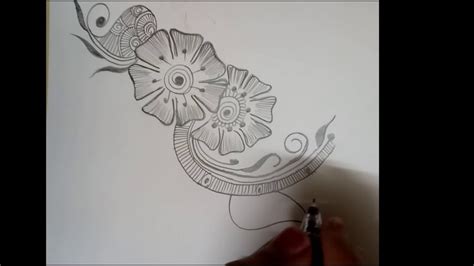 Simple Henna Designs For Beginners With Paper And Pencil