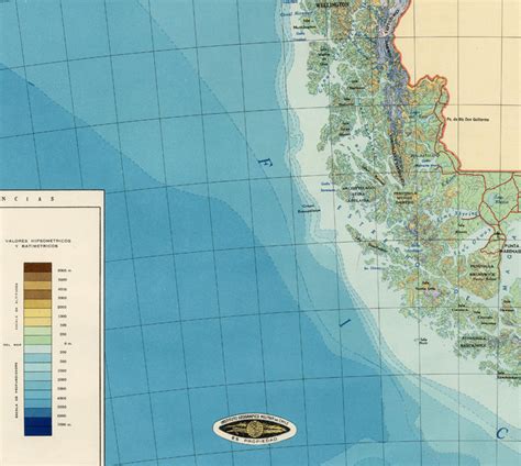 Old Map Of Chile Atacama Cordilleras 1968 Vintage Maps And Prints