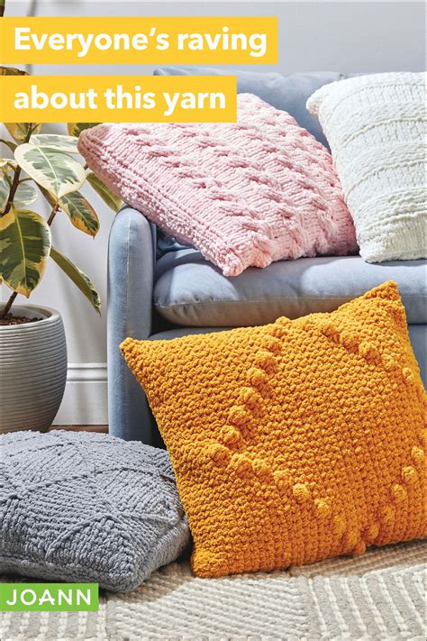 Knit And Crochet Yarn Pillows In 2021 Crochet Yarn Knit Crochet Yarn