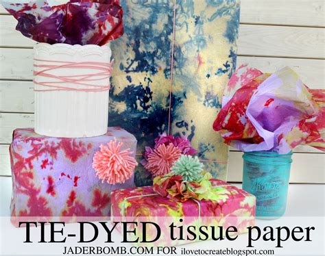 Fill a bowl with boiling water and add in your tissue paper. Tie Dyed Tissue Paper Tutorial - JADERBOMB