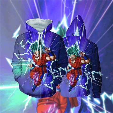 Dragonball z piccolo action figure, green,purple. Dragon Ball Z The Terrifying Goku Blue Hair God Form Hoodie - Saiyan Stuff