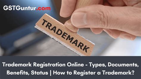 Trademark Registration Online Types Documents Benefits Status