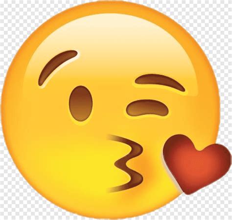 Emoji Emoticon Kiss Sticker Heart Selada Emoji Cinta Wajah Png Pngegg