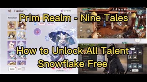 Revelation Mobile | How to Unlock All Talent Familiar Snowflake | How