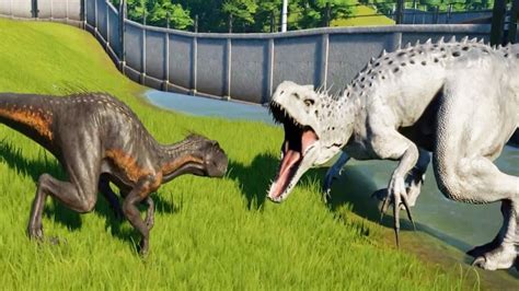 Jurassic World Evolution Indominus Rex Vs Indoraptor Breakout And My
