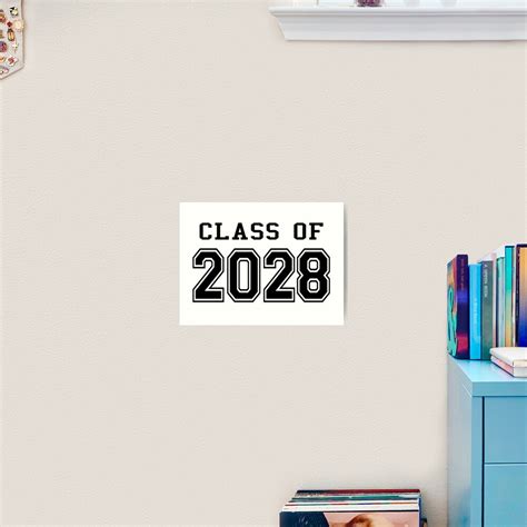 Class Of 2028 Art Print By Mightyawesome Redbubble