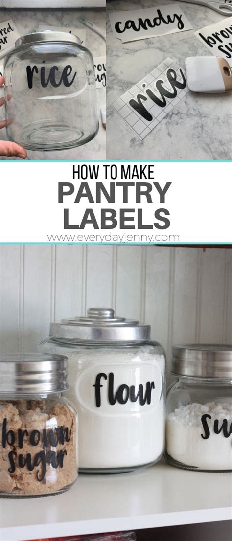 Easy Diy Pantry Labels With Your Cricut Everyday Jenny