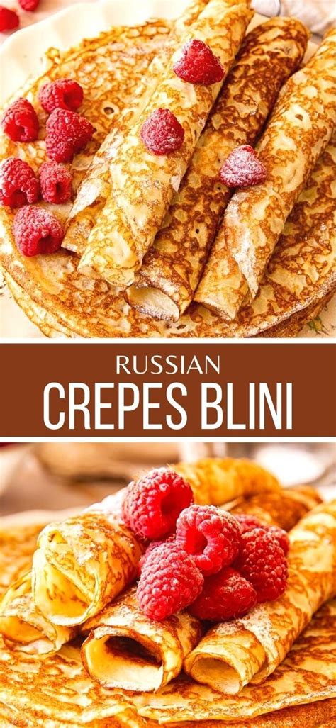 Russian Crepes Blini Dessert Cake Recipes Delicious Healthy