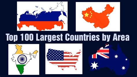 The Top 10 Largest Countries In The World By Area Size Flags Of The