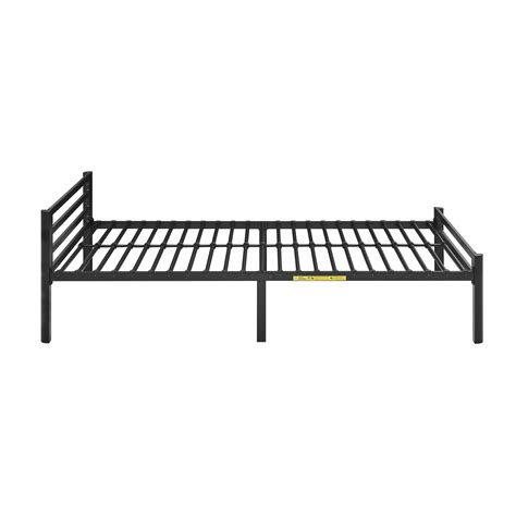 Your Zone Kids Metal Platform Bed Frame Twin Size Black