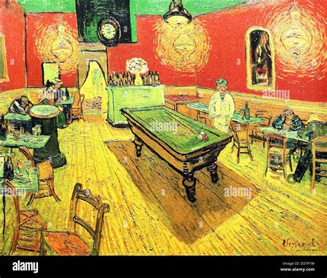 Vincent Van Gogh The Night Café 1888 Post Impressionism Oil On