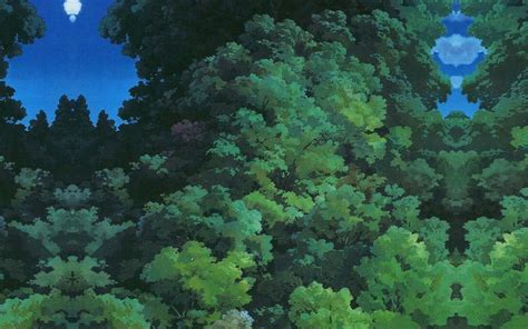 As20 Studio Ghibli Tree Green Art Illustration Love Anime Wallpaper