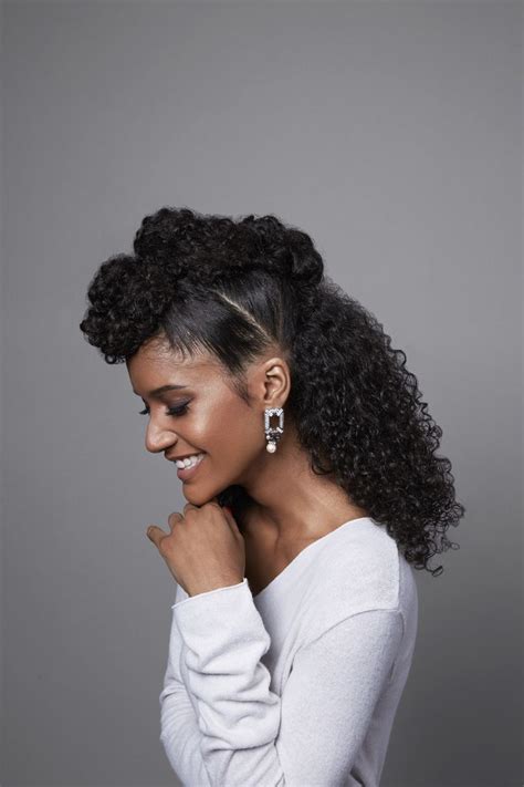 Devacurl Blog The Best Holiday Hairstyles For Curly Hair Natural Hair Updo Natural Hair