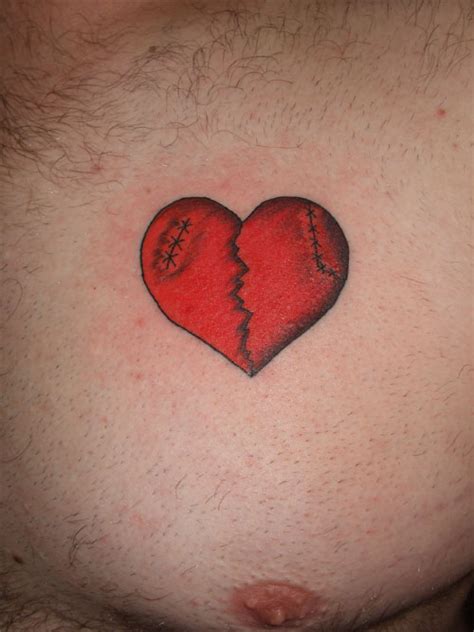 Get it as soon as tue, mar 30. Red Broken Heart Tattoo On Chest | Tattoo Designs, Tattoo ...
