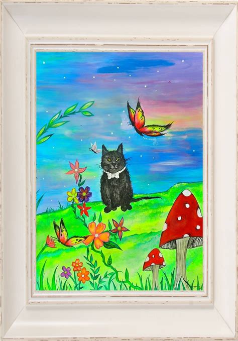 Magic Black Cat Magic Black Cat Art Print Will Make A Great Addition To