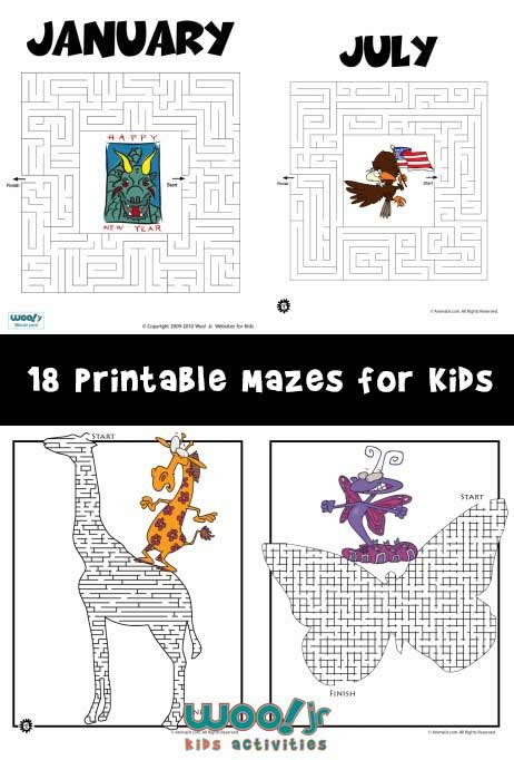 Printable Mazes For Kids Woo Jr Kids Activities Childrens Publishing