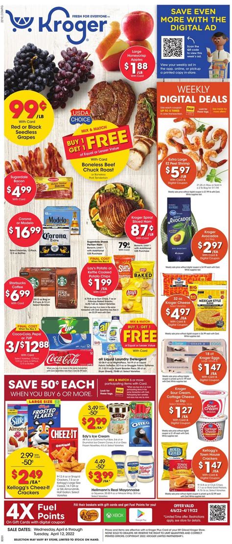 Kroger Ad Circular - 04/06 - 04/12/2022 | Rabato