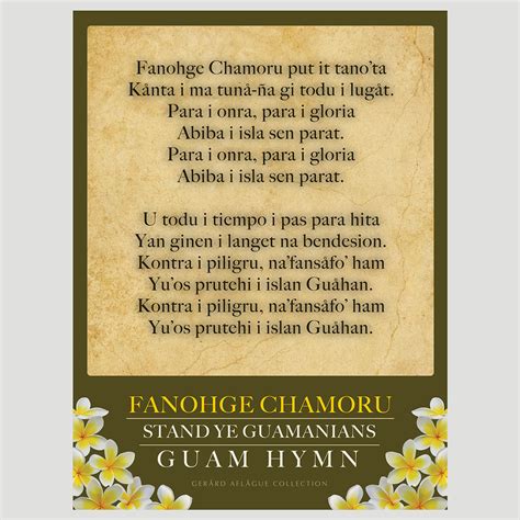 Fanoghe Chamorro Guam Hymn Pictorial Fine Art Illustration Gerard
