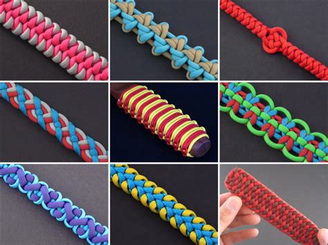 Types of paracord knots, paracord braids, & paracord weave. Resource: How to Tie Ropes and Cords for Function or ...