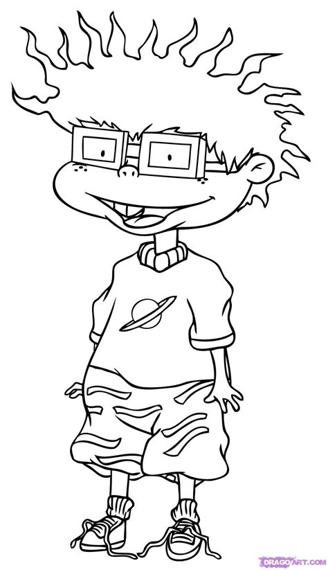 How To Draw Chuckie Finster Step By Step Nickelodeon Characters