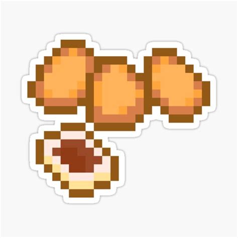 Pixel Chicken Nuggets Sticker For Sale By Blackgyalotaku Redbubble
