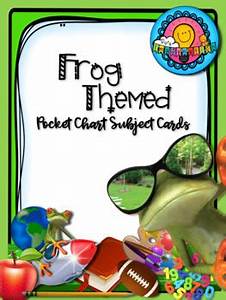 Frog Theme Pocket Chart Subject Schedule Cards And Calendar By Pure
