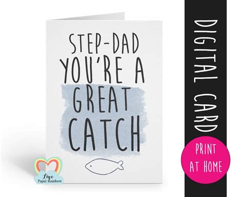free printable step fathers day cards printable templates