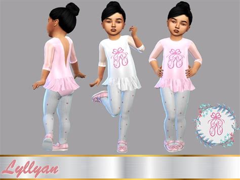 Baby Ballerina Dress By Lyllyan At Tsr Sims 4 Updates