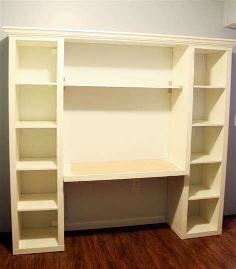 How To Build Your Own Built In Desk From Ikea Billy Bookcases