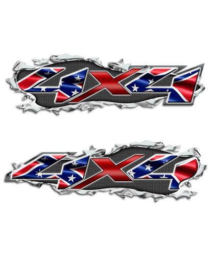 Rebel Flag Decals Southern Confederate Battle Flag Stickers