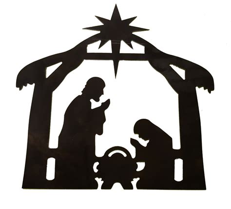 Nativity Scene Black And White Free Download On Clipartmag
