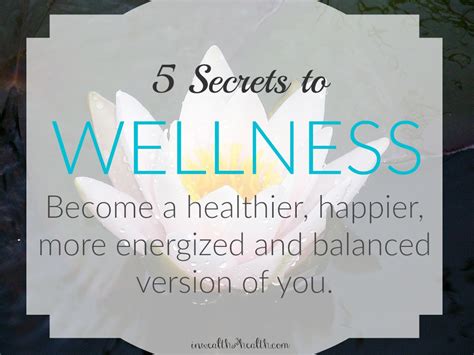 5 Secrets To Living A Wellness Lifestyle In Wealth And Health