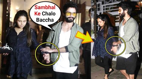 shahid kapoor taking care of pregnant wife mira rajput is must watch youtube