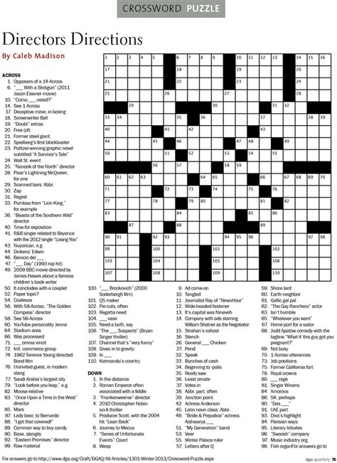 Easy Printable Crossword Puzzles Pdf Crossword For Kids