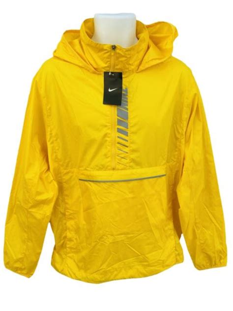 New Nike Mens Lightweight Active Concealed Hood Rain Jacket Smock
