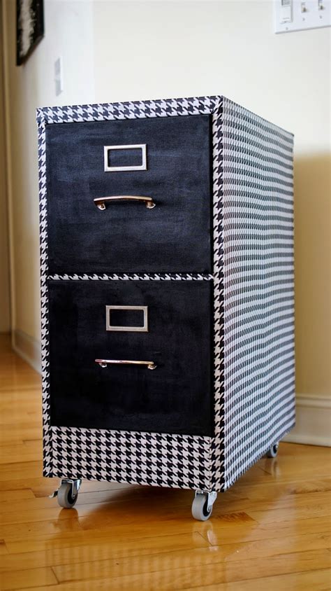 When inserting the lock cylinder into the hole, make sure that the bolt on the cylinder is facing up. Food. Fashion. Home.: Fabric Covered Filing Cabinet Makeover