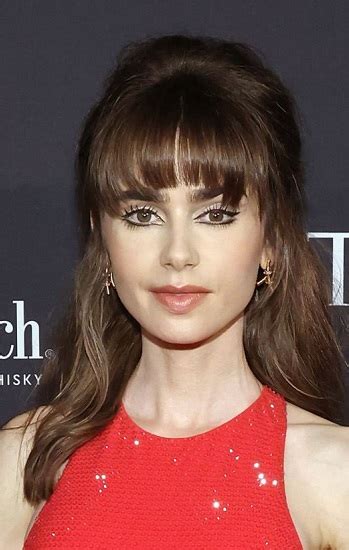 Lily Collins Half Up Half Down Hairstyle 2022 Channeling Audrey