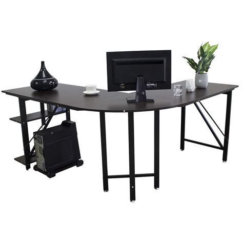 A computer desk is a lot like a computer case in the way that both of them are two types of products where you simply can't say. Bizzoelife Corner Desk L Shaped Computer Desk Gaming ...