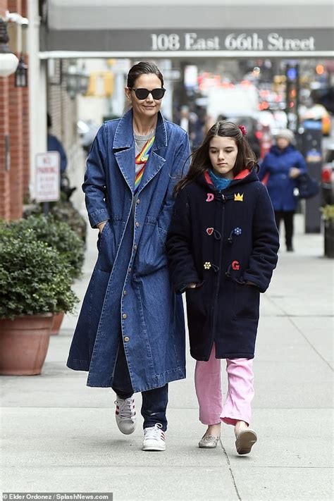 Katie holmes is going right back where she started from: Katie Holmes is seen for the first time with daughter Suri ...