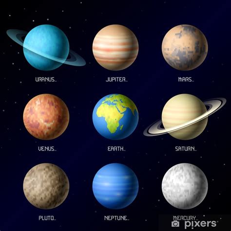 Fotomural Los Planetas Del Sistema Solar Pixers Es