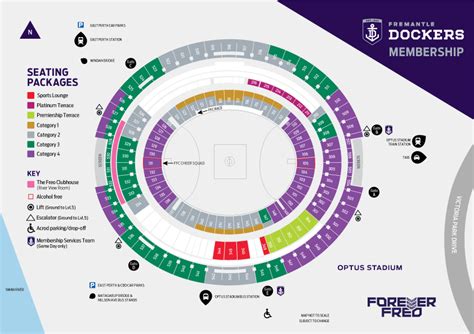 Fremantle Membership Optus Stadium Map