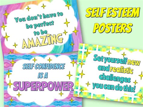 Elsa Support Self Esteem Poster Set Teaching Resources