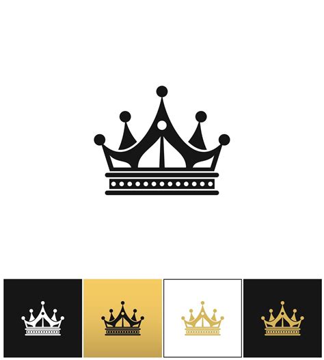 Crown Vector Icon By Microvector Thehungryjpeg