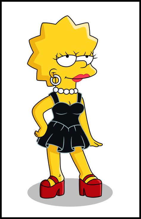 Lisa Simpson Black Dress By C Hats On Deviantart