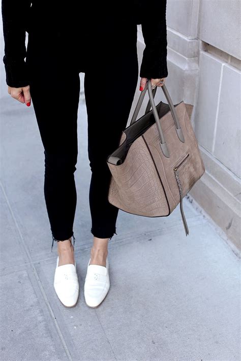 All Black Outfit With White Shoes How To Style White Loafers White