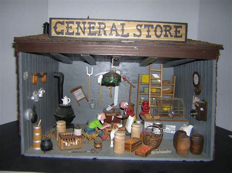 Handmade General Store Diorama Fully Stocked Wminiatures General