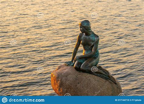 View Of The Little Mermaid Statue In Copenhagen Denmark Editorial Image