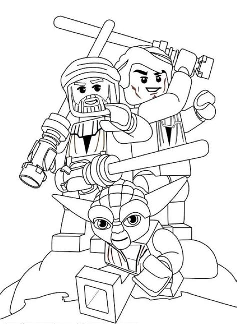 Lego Star Wars Minifigures Coloring Pages | Star wars coloring book, Star wars coloring sheet